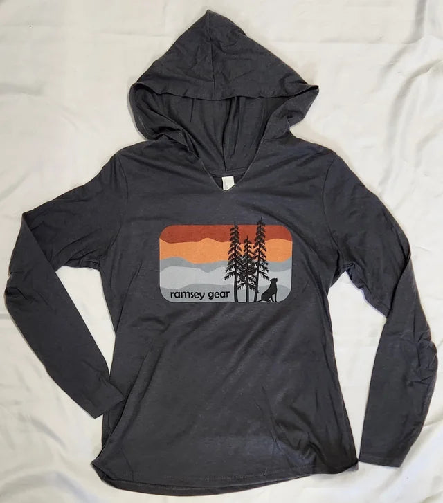 women's long sleeve t-shirt hoodie